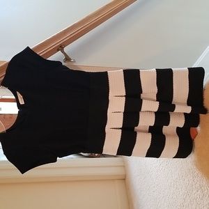 Girls cap sleeve dress,  black